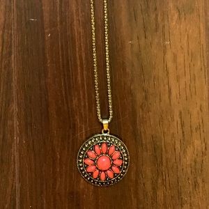 Jewelry - Orange sun pendant necklace Jewelry - Orange sun pendant necklace